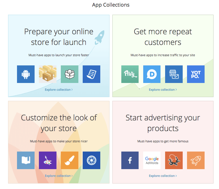 Collections of apps