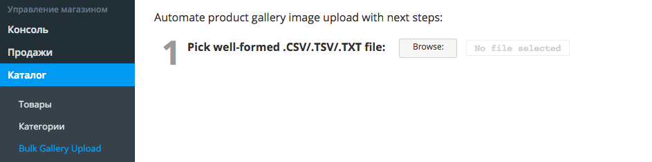 Bulk Gallery Upload
