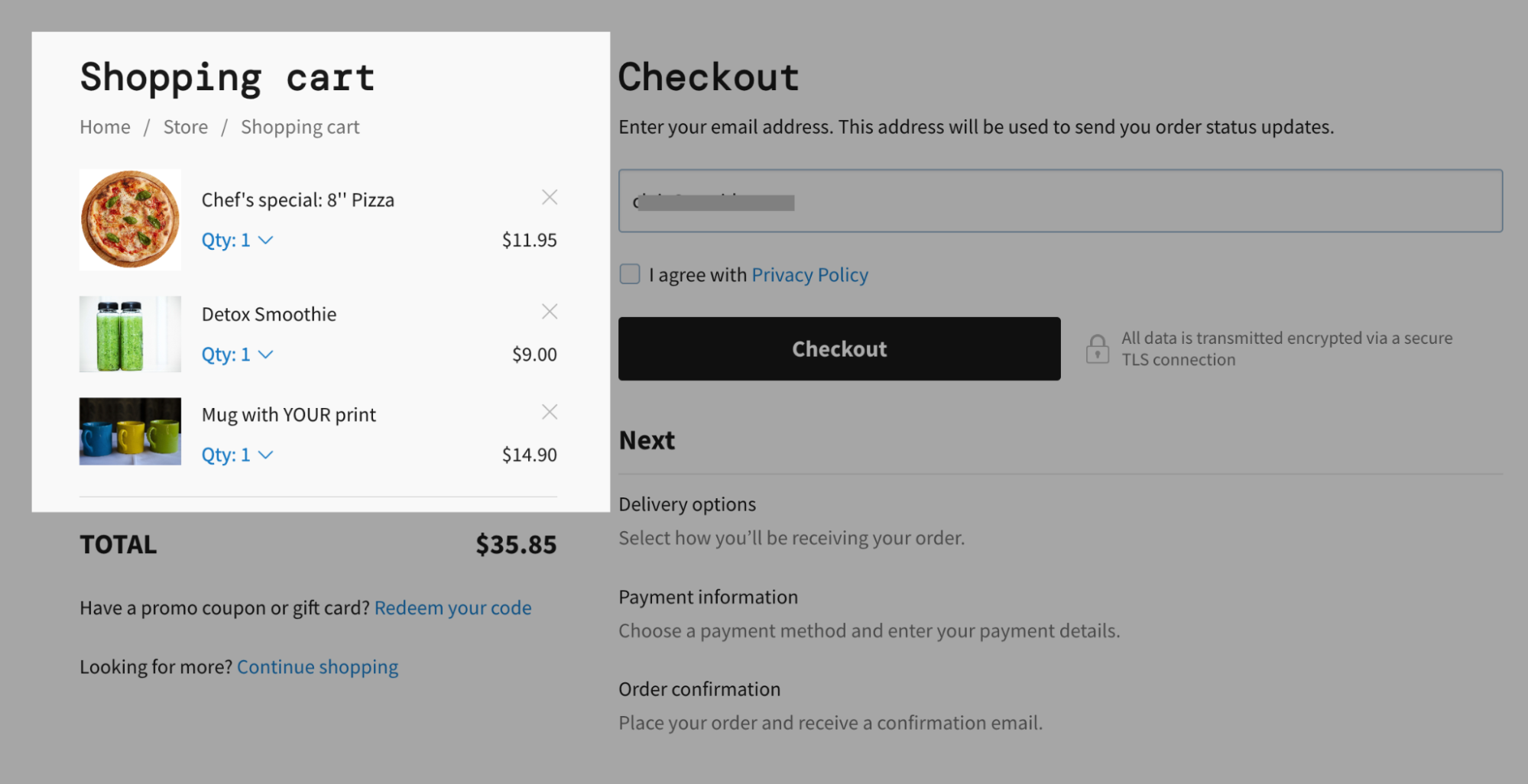 Sorting products in the cart, order details, and invoices Ecwid Help