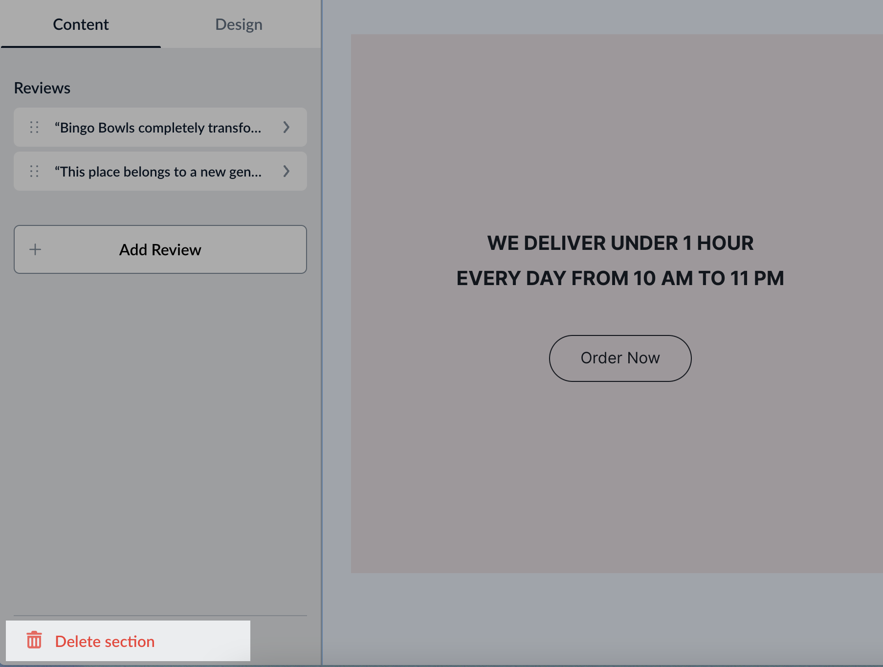 Adding and editing sections on your Instant Site 3.png