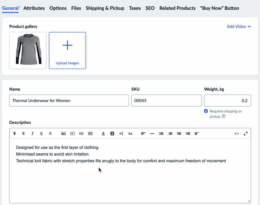 Organizing product description with tabs and blocks 5.gif