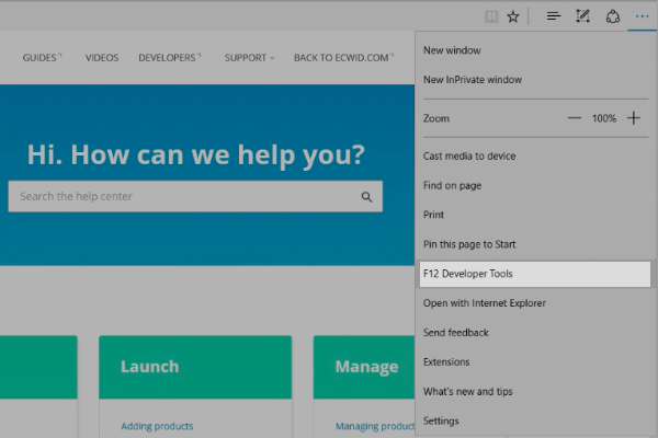 Outils de développement dans Edge et Internet Explorer