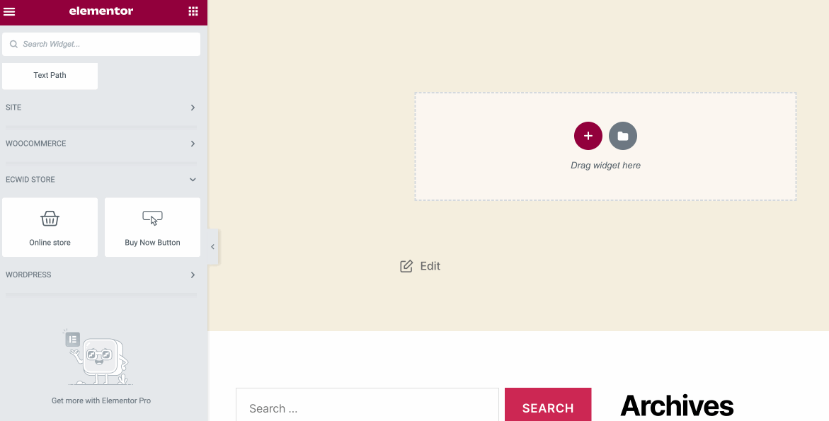 Adding_Ecwid_blocks_in_Elementor_page_builder__2_.gif