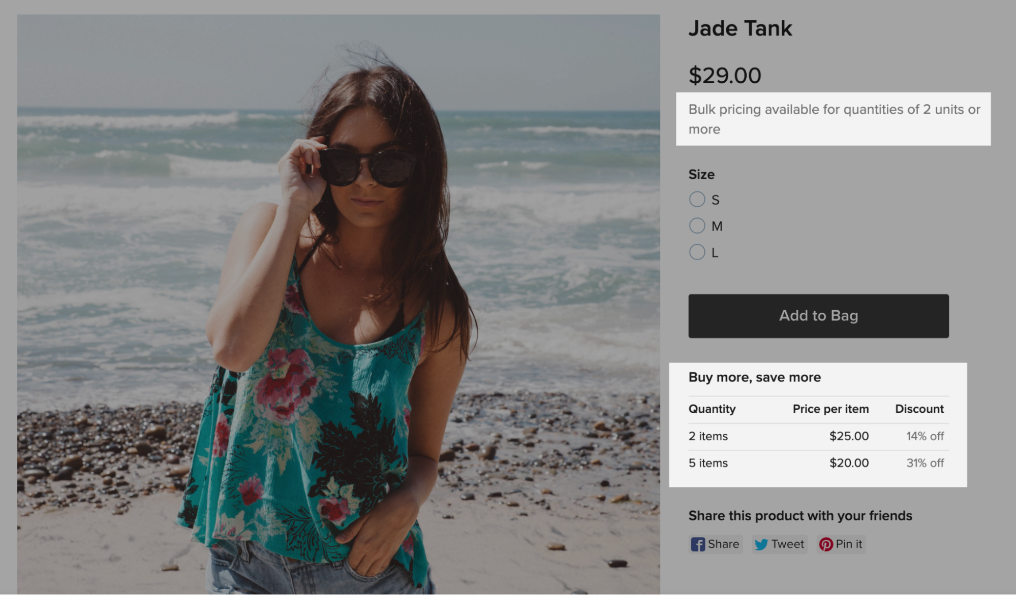 Setting up bulk discount pricing – Ecwid Help Center