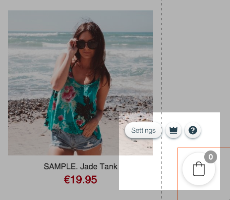 Shopping cart settings
