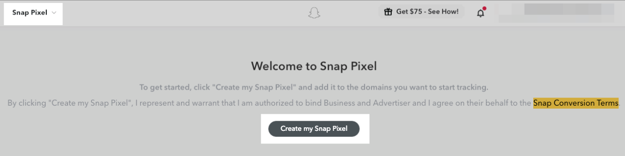 Create Snap Pixel