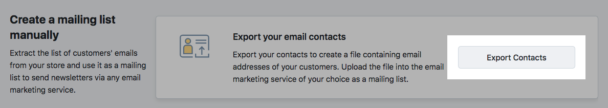 Exporter les contacts