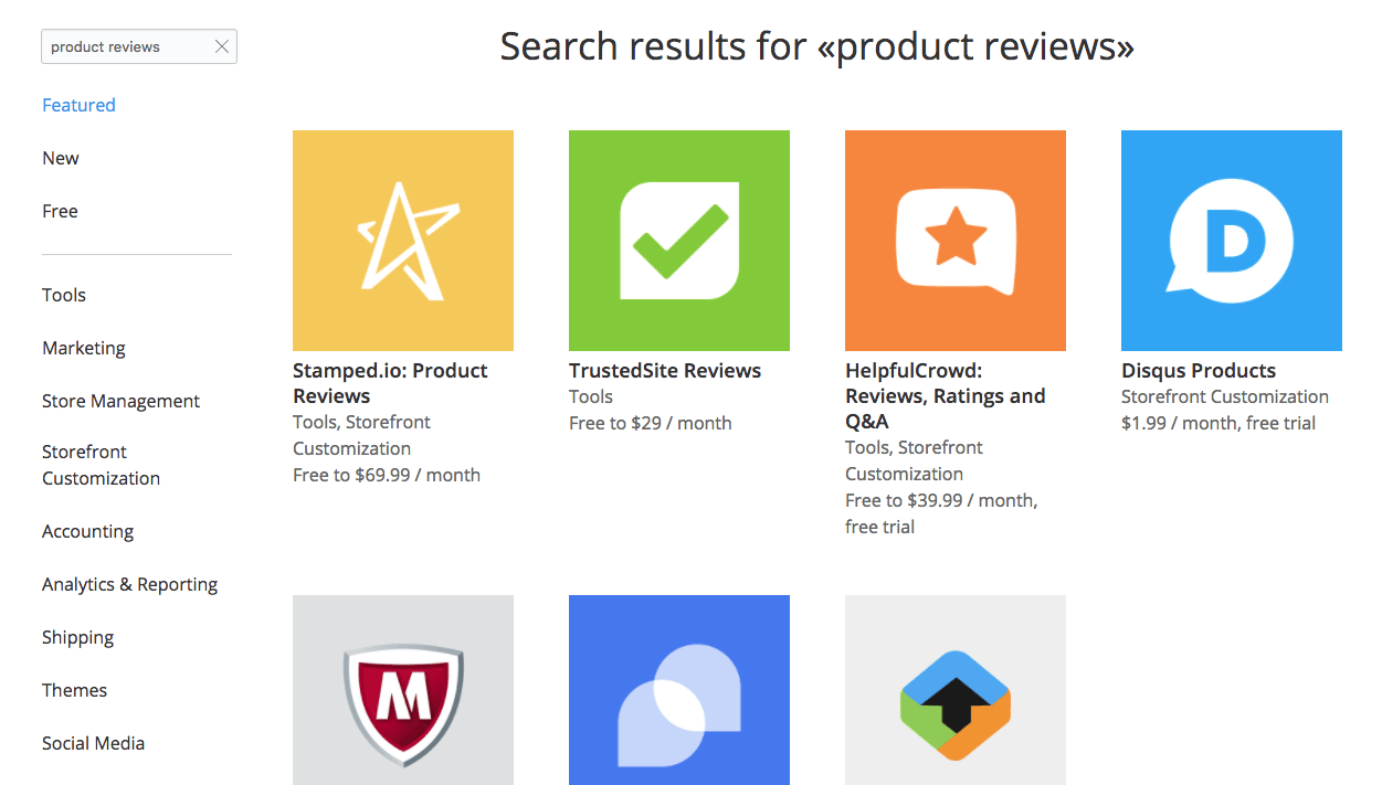 Utiliser la recherche dans le marché des applications