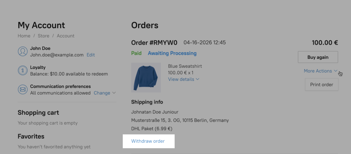 The Withdraw order button in a customer account.png