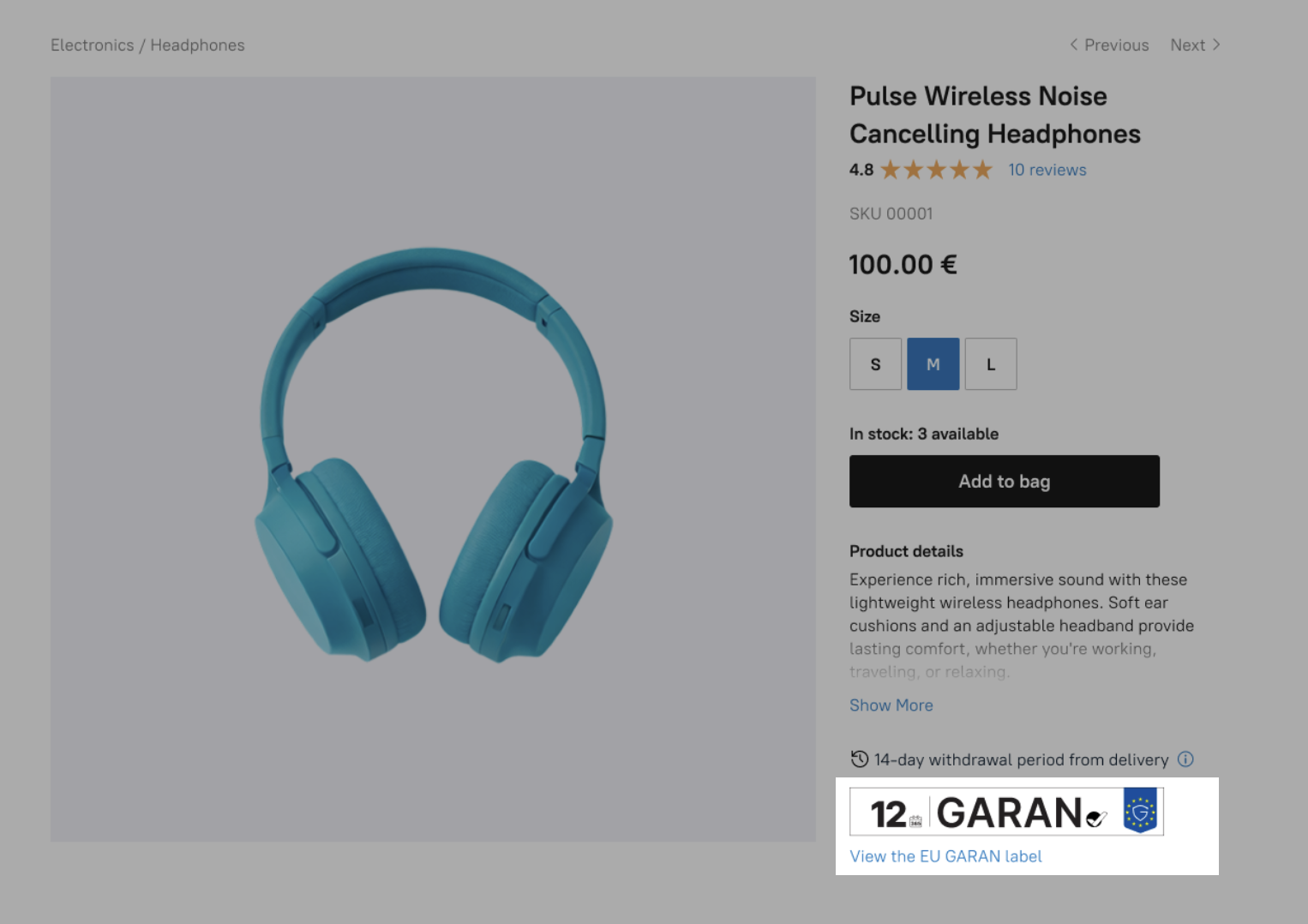Beispiel für die EU-GARAN-Kennzeichnung auf einer Produktseite im Schaufenster.png