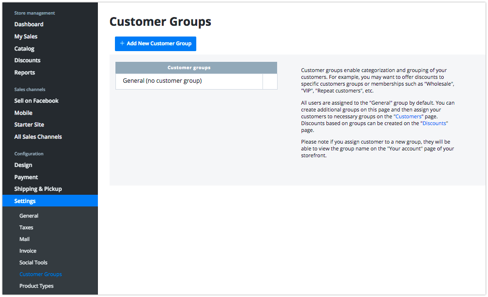 ecwid panel control