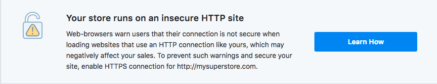 insecure browser connection