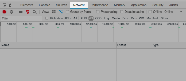  Chrome Network tab