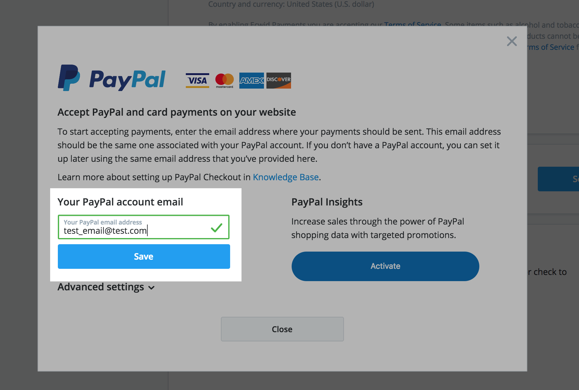 my paypal account