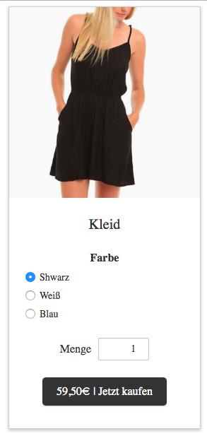Übersetzung der Produktkarte