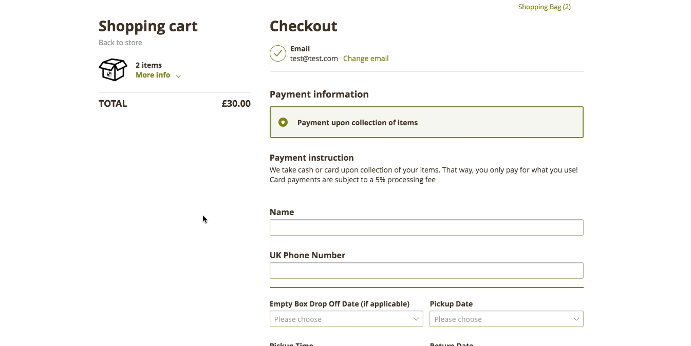 Adding additional required fields during checkout