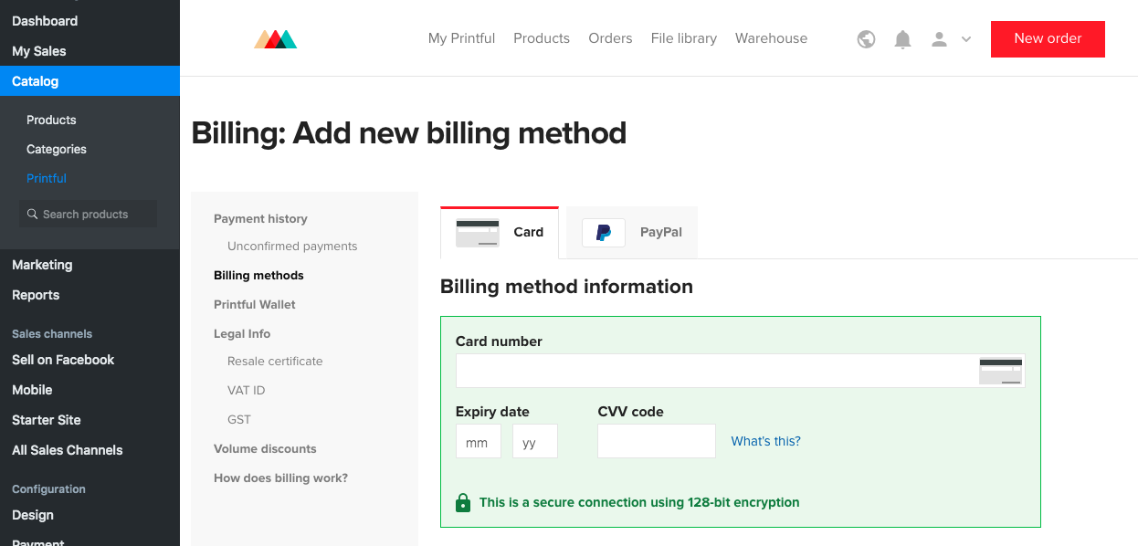 ecwid panel control