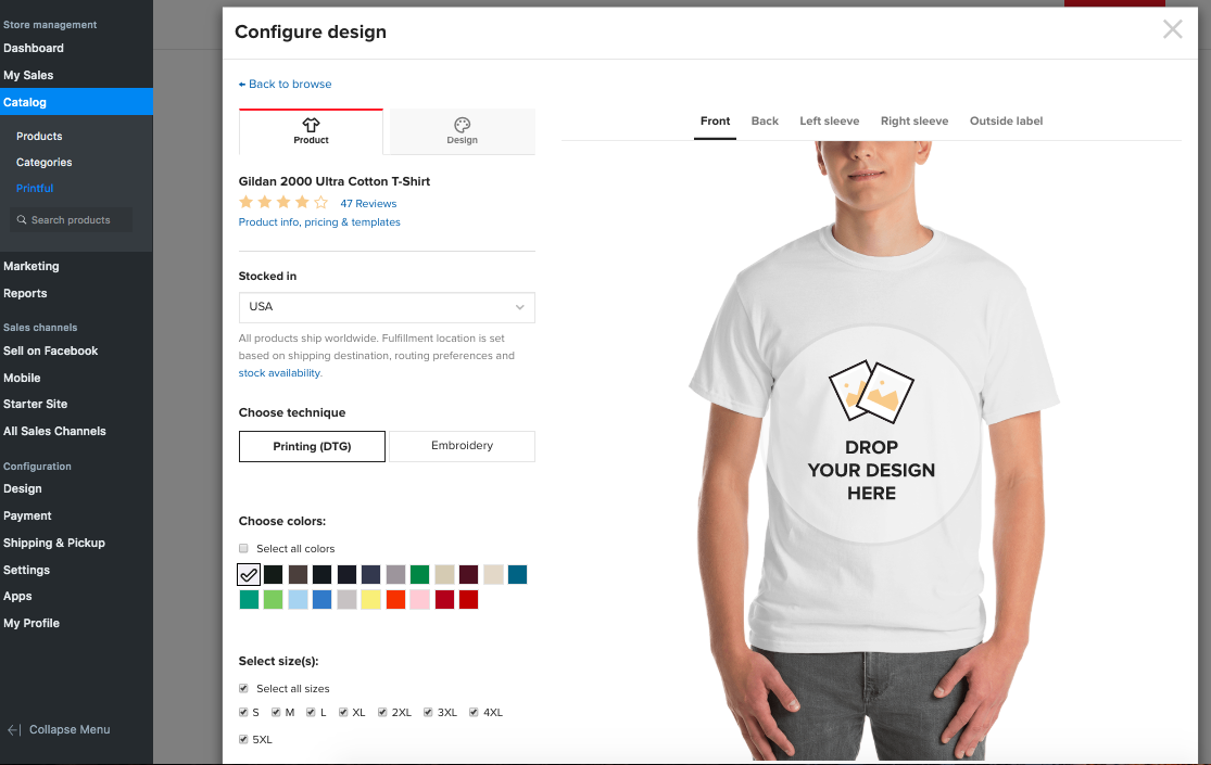 Printful: Dropshipping for custom printed products – Ecwid Help Center