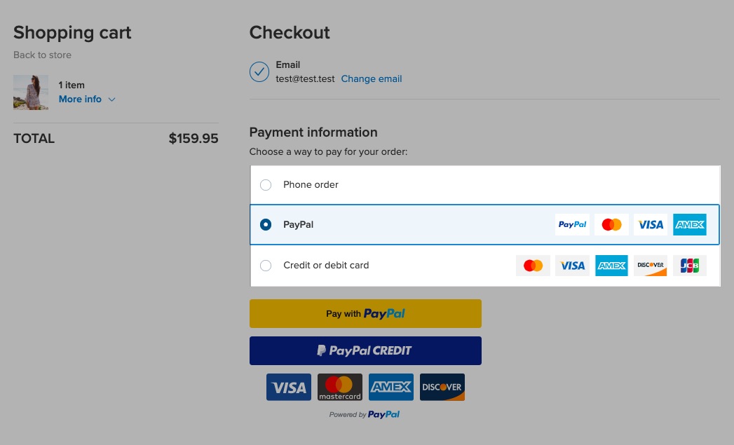 payment options