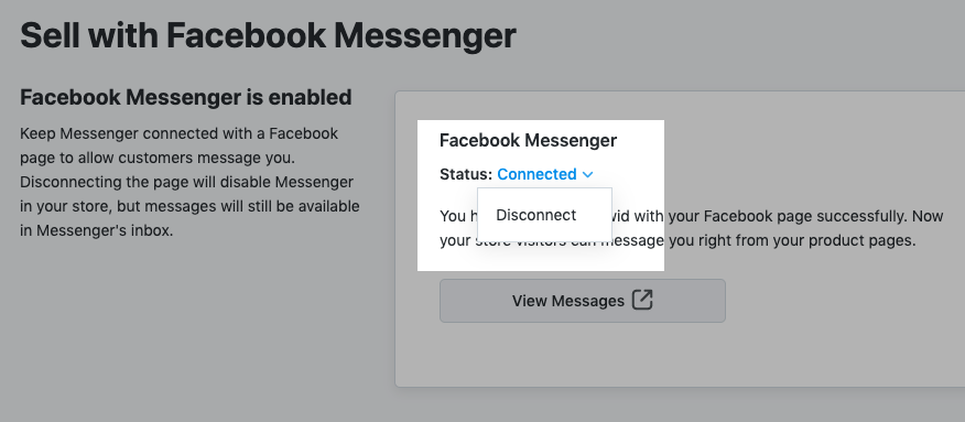 Facebook for woocommerce plugin how to deactivate chat