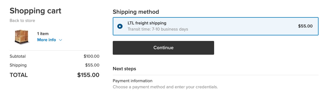 Shipping freight