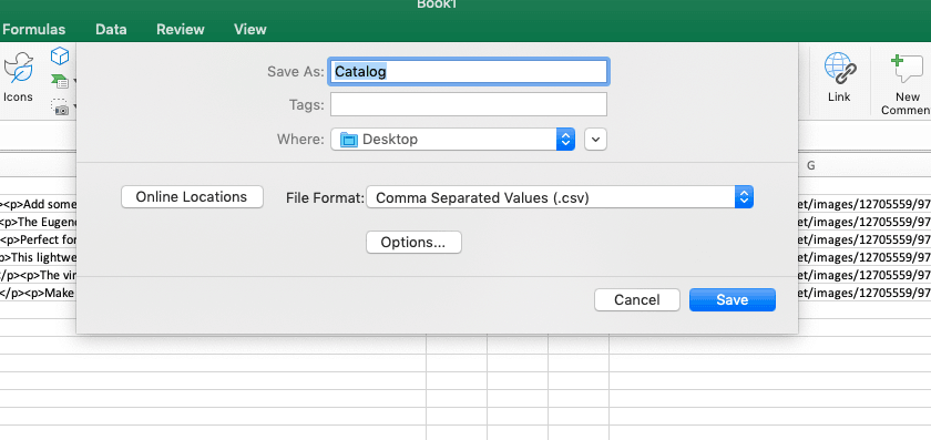 Importexport Csv Files To Excel Ecwid Help Center 4326