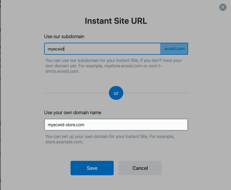 Connecting Name Com Domain To Ecwid Instant Site Ecwid Help Center