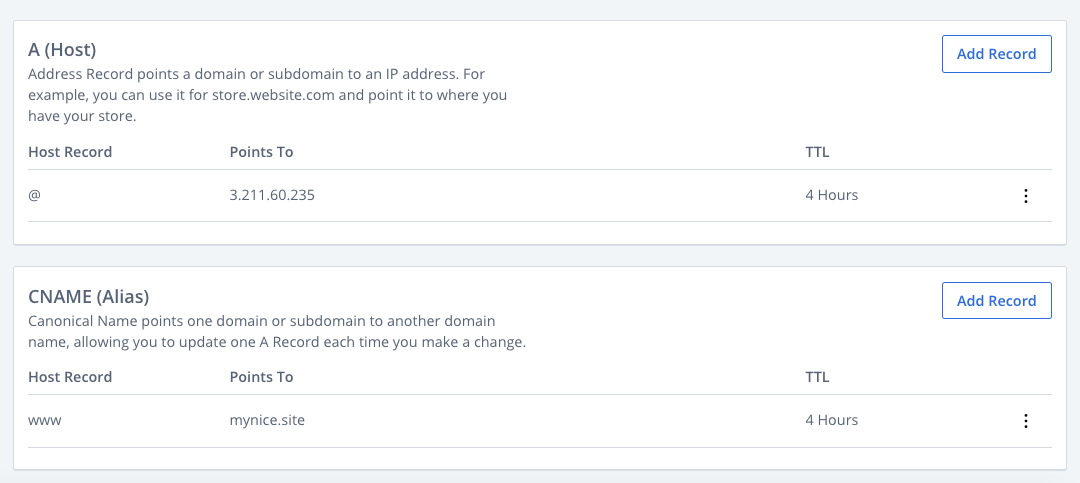 Domain configured