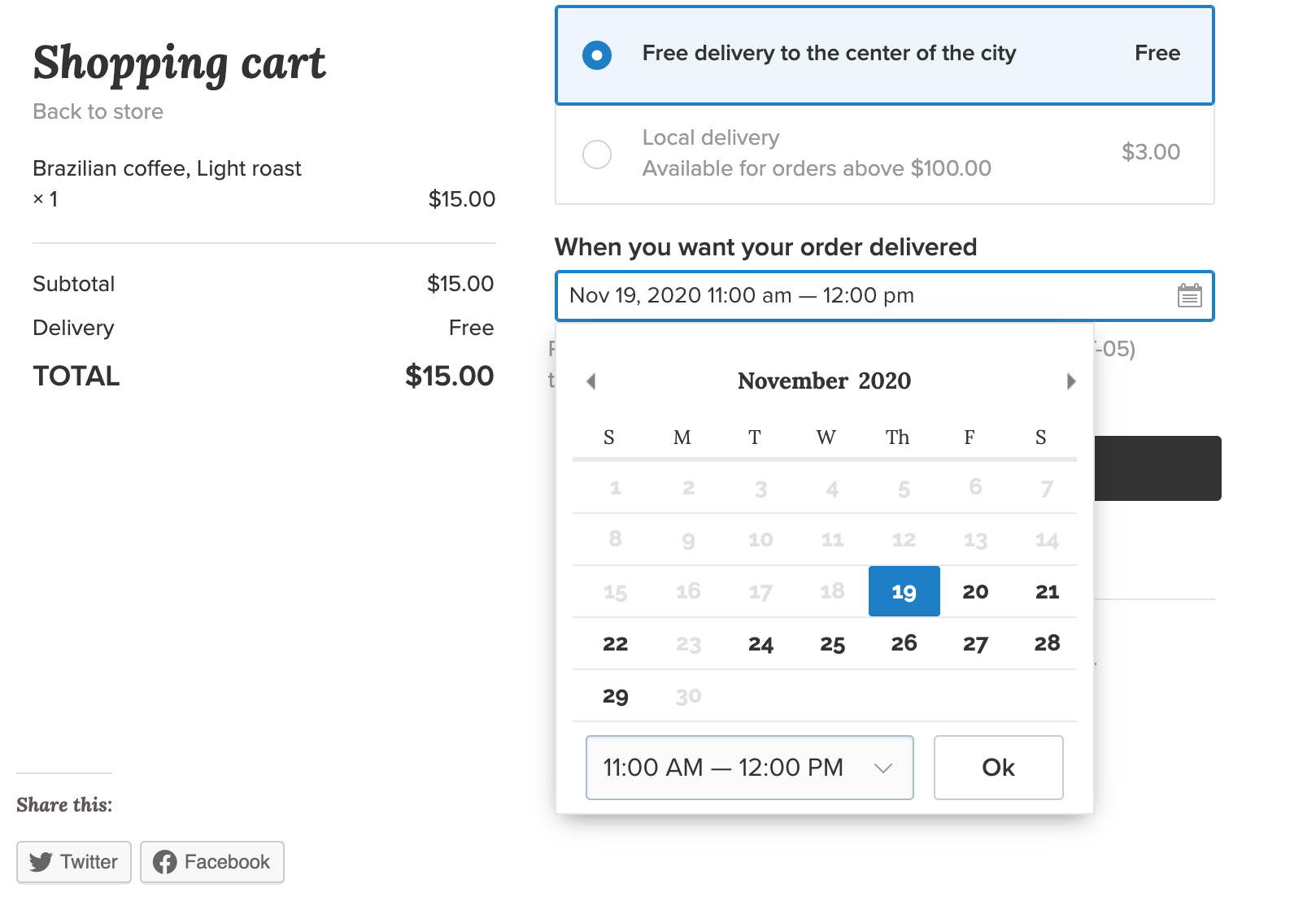 Informing customers about an estimated delivery or pickup date – Ecwid Help  Center