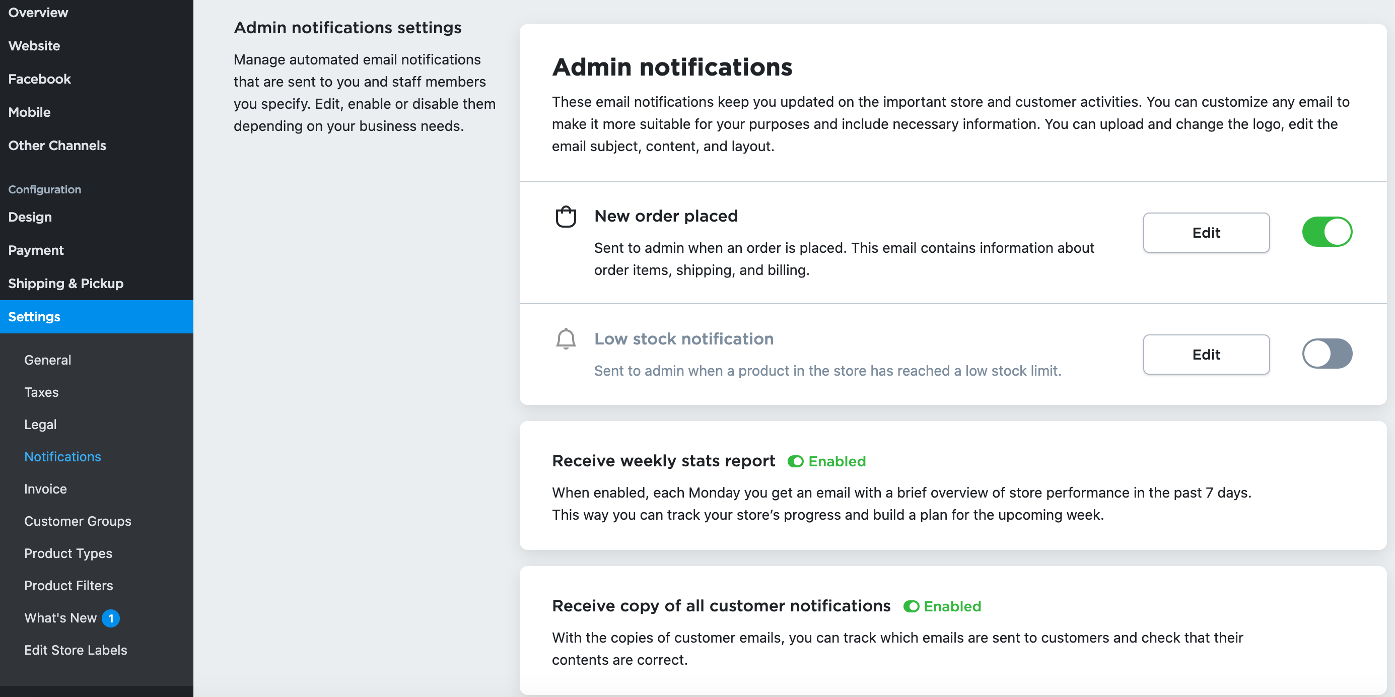 Notification channel admin добавил вас icq