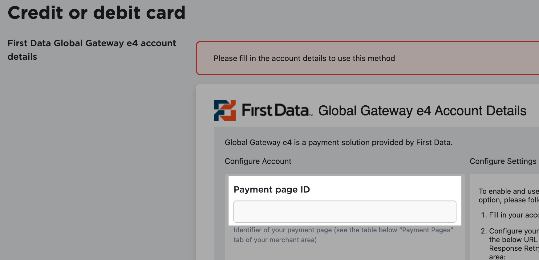 First Data Global Gateway e4 – Ecwid Help Center