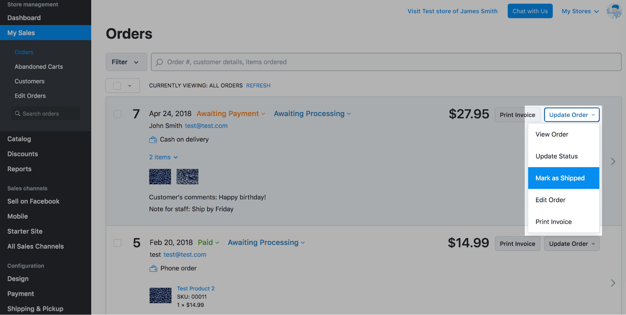 Adding tracking numbers to orders Ecwid Help Center