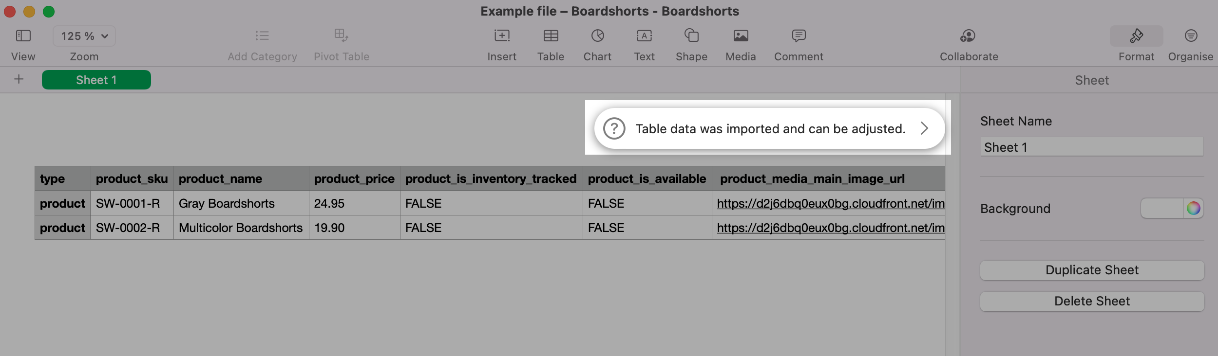 Opening And Saving Csv Files In Numbers Ecwid Help Center 5252